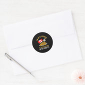Sticker Rond Funny Poutine Routine Im In Fitness Canadien Que (Enveloppe)