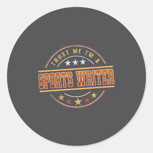 Sticker Rond Funny Profession Quote Im A Srts Writer  (Devant)