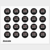 Sticker Rond Funny Programmer I Wite Code (Feuille)