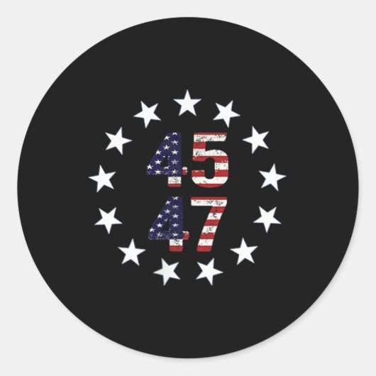 Sticker Rond Funny Qr President Trump Dance Code (Devant)