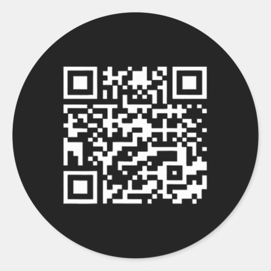 Sticker Rond Funny Qr President Trump Dance Code (Devant)