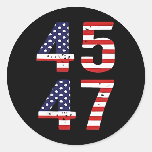 Sticker Rond Funny Qr President Trump Dance Scan Me Code (on (Devant)