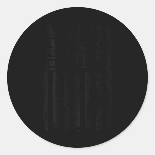 Sticker Rond Funny Qr Trump Dancing Dance Code (sur le dos) (Devant)