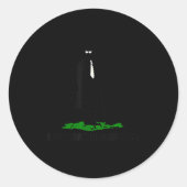 Sticker Rond Funny Quote I Just Wanted Breakfast  (Devant)