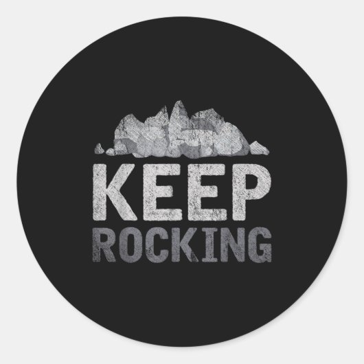 Sticker Rond Funny Rock Collector Earth Scientist Gift Geologis (Devant)