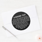 Sticker Rond Funny Round Tuit Office Co Worker Humour (Enveloppe)