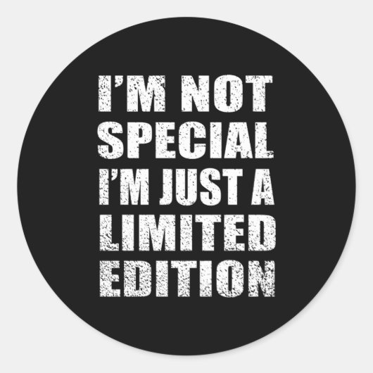 Sticker Rond Funny Sarcastic Sayings Adult Humor Introvert  (Devant)