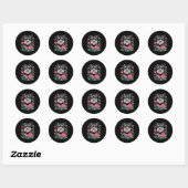 Sticker Rond Funny Schnauzer Art For Women Schnauzer Dog Lover  (Feuille)