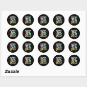Sticker Rond Funny School Nurse 67 Cute Medical Meme Design  (Feuille)