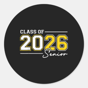 Sticker Rond Funny Senior Year 2026 Graduation Class Of 2026 Se