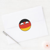 Sticker Rond Funny Trending Geeky Allemagne Camptryball (Enveloppe)