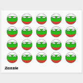 Sticker Rond Funny Trending Geeky Bulgarie Camptryball (Feuille)