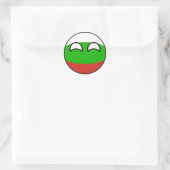 Sticker Rond Funny Trending Geeky Bulgarie Camptryball (Sac)