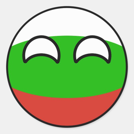 Sticker Rond Funny Trending Geeky Bulgarie Camptryball (Devant)