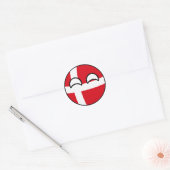 Sticker Rond Funny Trending Geeky Danemark Camptryball (Enveloppe)