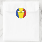 Sticker Rond Funny Trending Geeky Roumanie Camptryball (Sac)