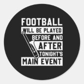 Sticker Rond Funny Trombone Player Marching Band (Devant)