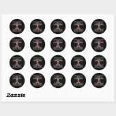 Sticker Rond Funny Trump 2024 (Feuille)