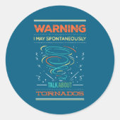 Sticker Rond Funny Weather Man Quotes  (Devant)