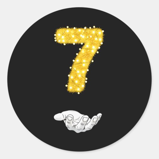 Sticker Rond Funny Xmas 6-7 Funny 6 7 Christmas Matching 7 Boys (Devant)