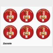 Sticker Rond Funny Xmas Nutcracker (Feuille)