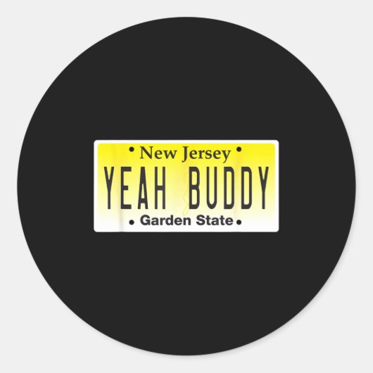Sticker Rond Funny Yeah Buddy Pauly D Jersey Shore Seaside Heig (Devant)
