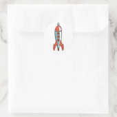 Sticker Rond fusée spatiale (Sac)