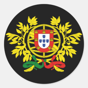 Sticker Rond Futebol du football de Brasão de armas de Portuga