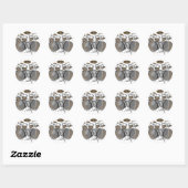 Sticker Rond Fûts : Kit de tambour blanc : modèle 3D : (Feuille)