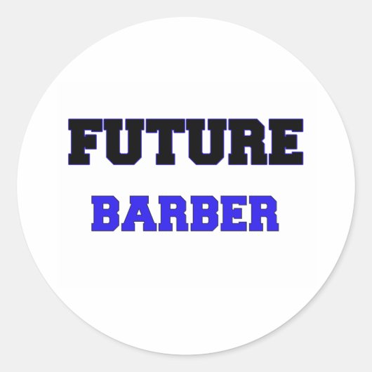 Sticker Rond Futur Barber (Devant)