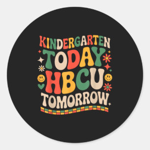 Sticker Rond Futur diplômé HBCU, maternelle aujourd'hui HBCU de