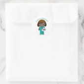 Sticker Rond Futur Docteur fille (Sac)
