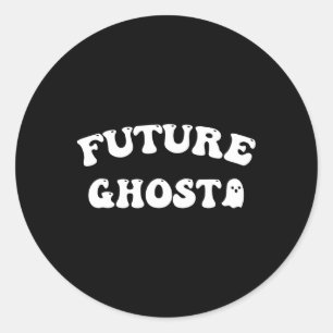 Sticker Rond Futur Fantôme Drôle Costume Halloween