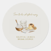 Sticker Rond Futur mariage en vue shower de mariage (Devant)