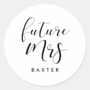 Sticker Rond Futur Mme future mariée