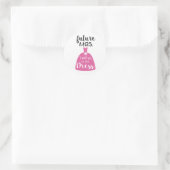 Sticker Rond Futur Mme J'ai dit oui à cette robe mariée mariage (Sac)