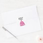 Sticker Rond Futur Mme J'ai dit oui à cette robe mariée mariage (Enveloppe)
