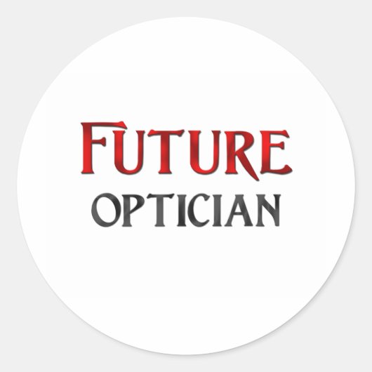 Sticker Rond Futur opticien (Devant)