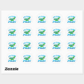 Sticker Rond Futur pilote (Feuille)