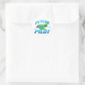Sticker Rond Futur pilote (Sac)
