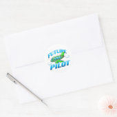 Sticker Rond Futur pilote (Enveloppe)