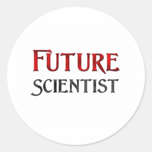 Sticker Rond Futur scientifique (Devant)