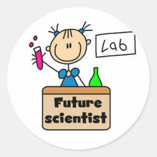 Sticker Rond Futur scientifique