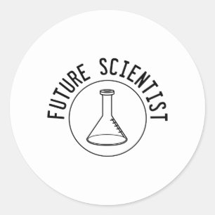 Sticker Rond Futur scientifique