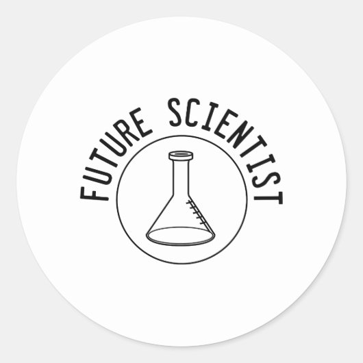 Sticker Rond Futur scientifique (Devant)