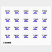 Sticker Rond Futur travailleur social (Feuille)