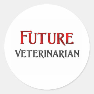 Sticker Rond Futur vétérinaire