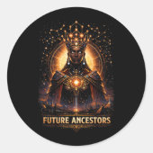 Sticker Rond Future Ancestors (Devant)