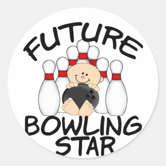 Sticker Rond Future Bowling Star (Devant)