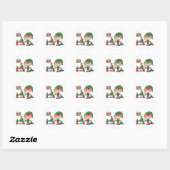 Sticker Rond Future Christma Elf En Formation (Feuille)